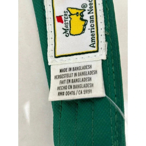 Vintage Masters Golf Green Visor Adjustable Velcro Hat Cap Sports One Size - Picture 5 of 5